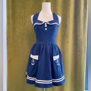 Hell Bunny Navy Sailor Dress